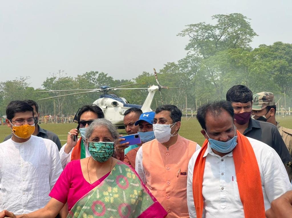  Alipurduar MP John Barla (right) with Union Finance Minister Nirmala Sitharaman | By special arrangement 