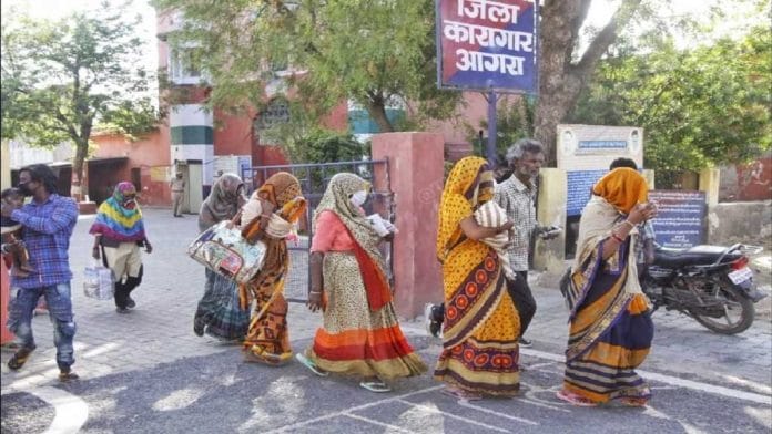 Representational image of women prisoners walking out of a jail | ThePrint