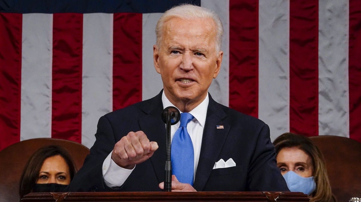 White supremacy is terrorism, says Joe Biden in his first joint address ...