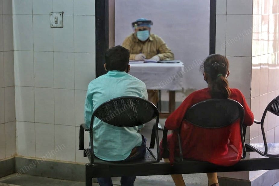 Patients inside the OPD of the Institute of Mental Health and Hospital, Agra. | Photo: Praveen Jain/ThePrint