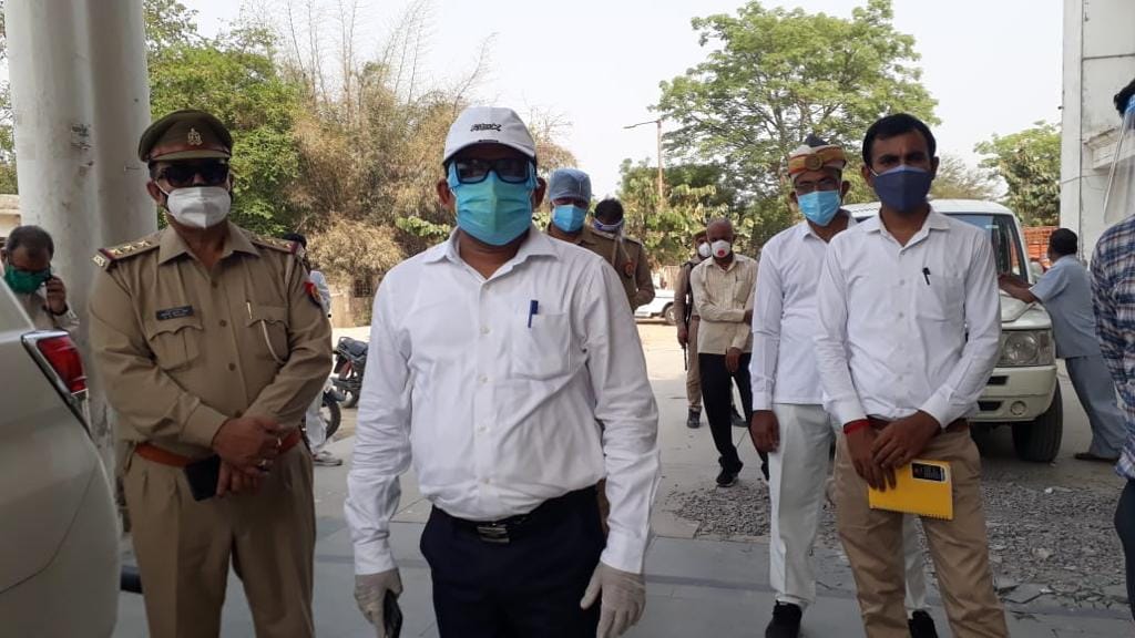 Ayodhya DM Anuj Kumar Jha at the Dasratha Medical College on Saturday | Photo: Moushumi Das Gupta | ThePrint