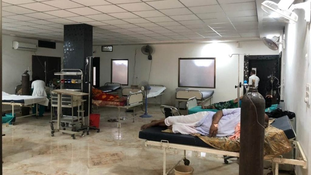 VK Global Hospital, a private Covid facility in Buxar, charges Rs 150/hour for oxygen from patients | Photo: Jyoti Yadav | ThePrint