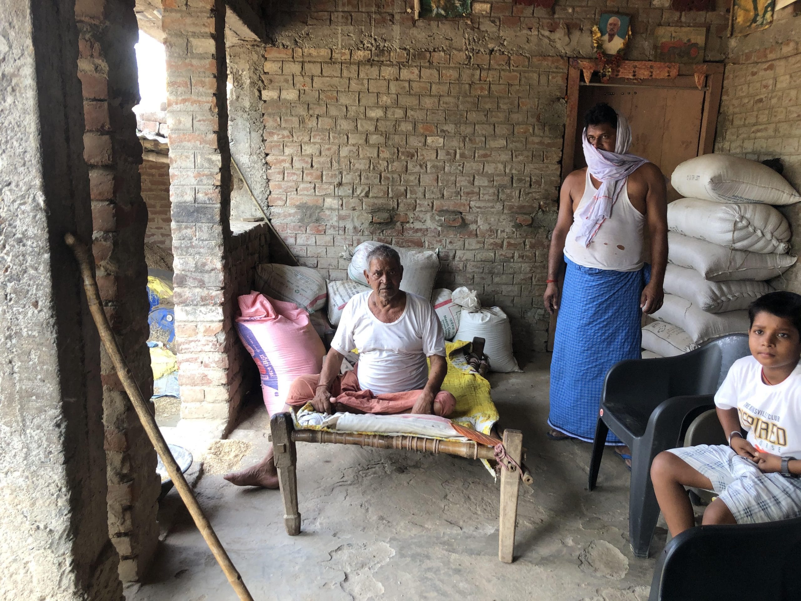 Anil Yadav's father Ram Pravesh Yadav at their home | Jyoti Yadav | ThePrint