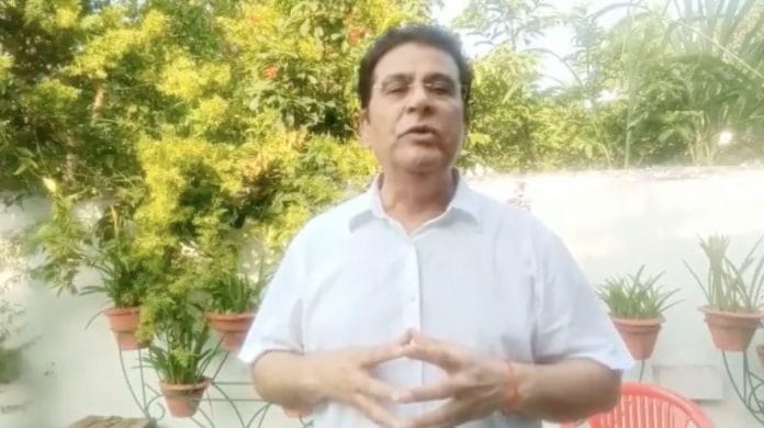 Former IAS officer Surya Pratap Singh | Screen grab Twitter @suryapsingh_IAS