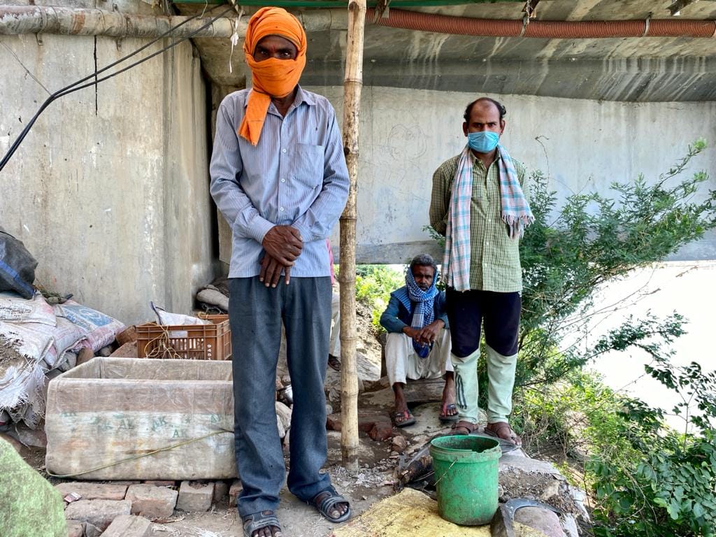 Ratan Kumar and other fishermen from Merapur village in Hamirpur, Uttar Pradesh | Photo: Fatima Khan | ThePrint