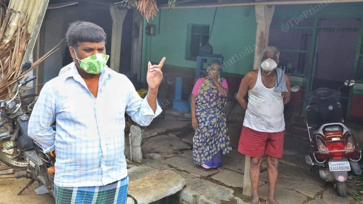 Bhaskar, 46, who wife Tarunakashi died of Covid on 28 April at his home in Nittur village | Praveen Jain/ThePrint