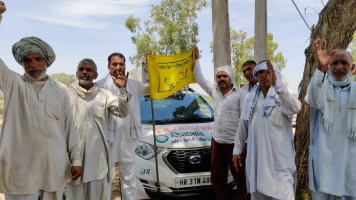 Members of the Bharatiya Kisan Union protest against the Modi government's farm laws at Julana | Photo: Reeti Agarwal | ThePrint