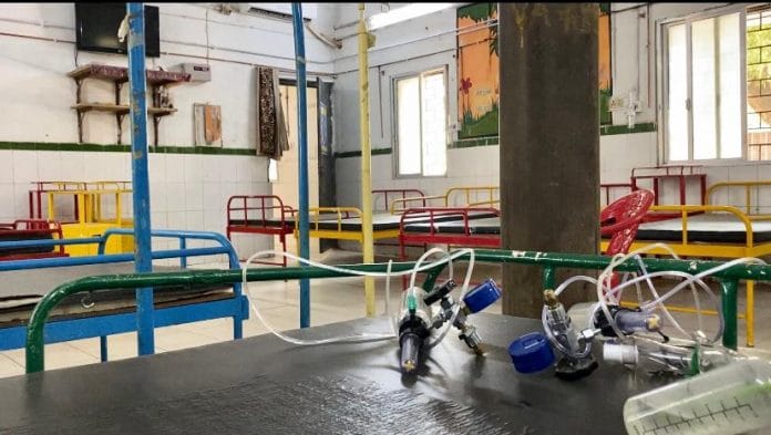 The empty Covid ward at the Majhgawan government hospital | Photo: Nirmal Poddar/ThePrint