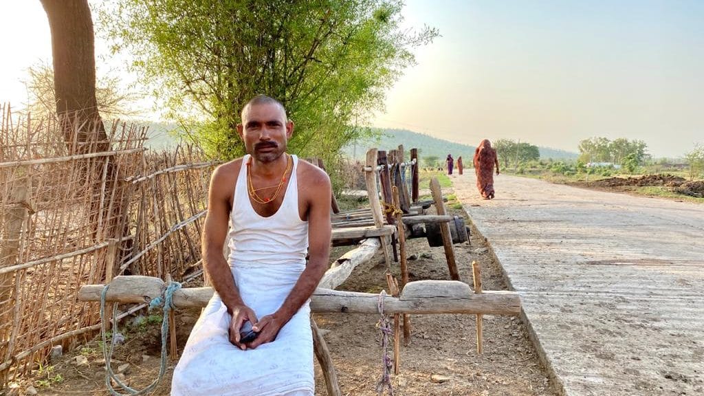 Santosh Yadav, a labourer at Patni village in Satna | Photo: Nirmal Poddar/ThePrint