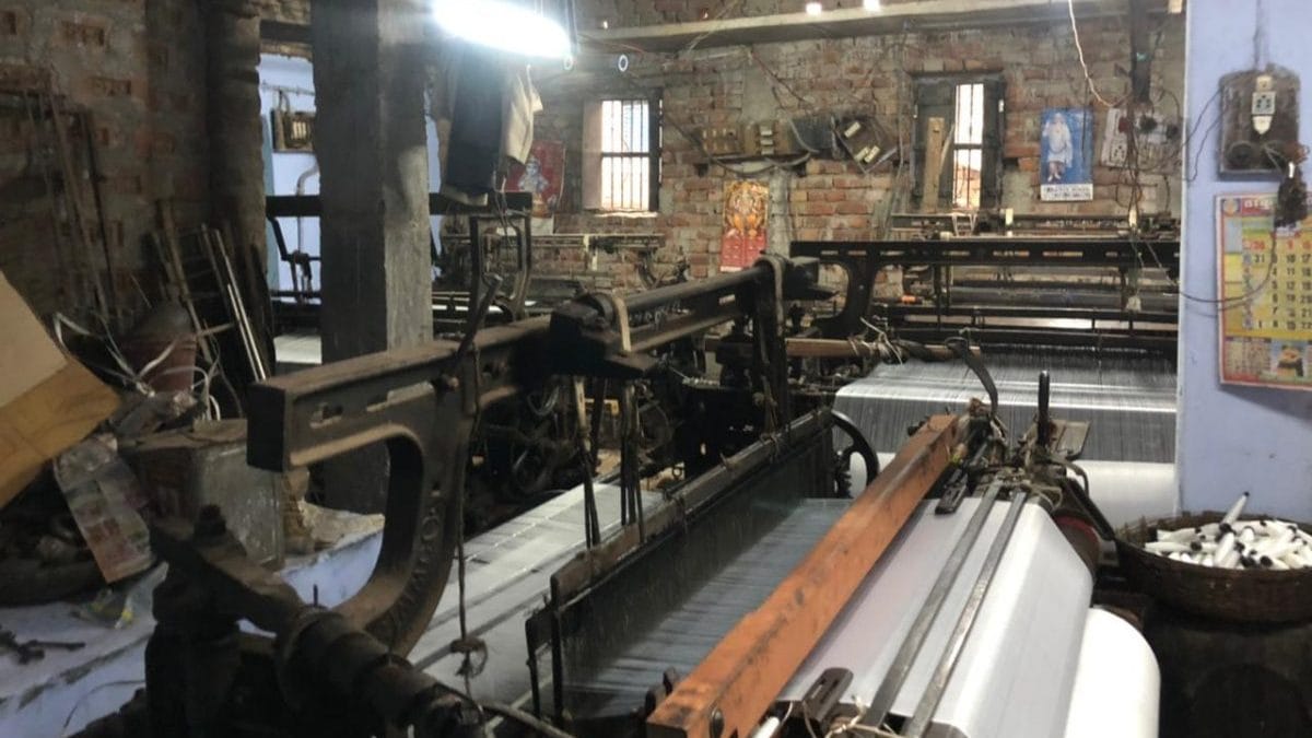 The looms at Prasad’s home | Photo: Jyoti Yadav/ThePrint