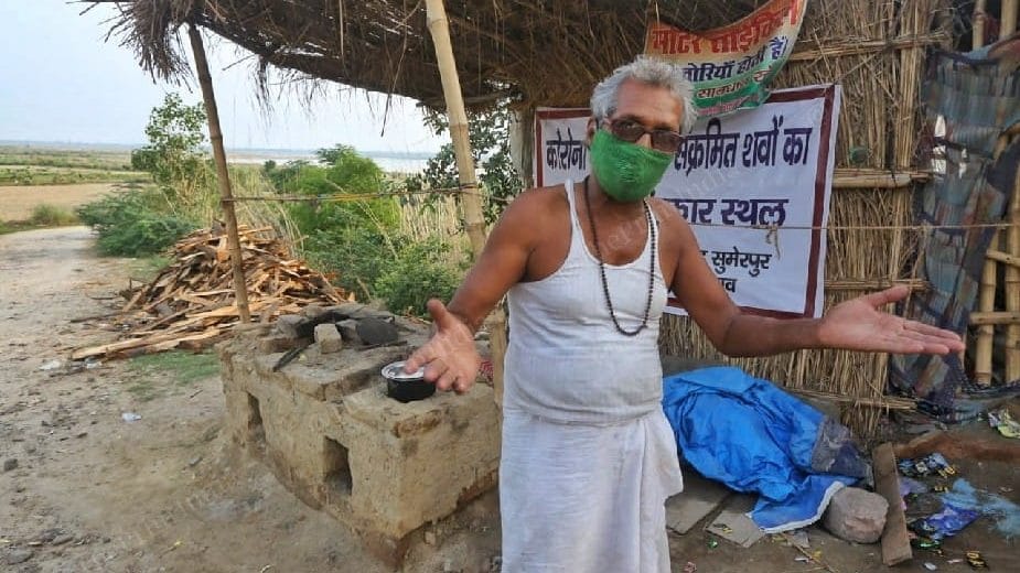 Lalta Prasad at the Buxar Ghat | Photo: Praveen Jain/ThePrint