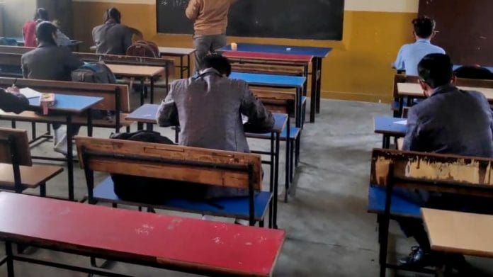 Students in a classroom