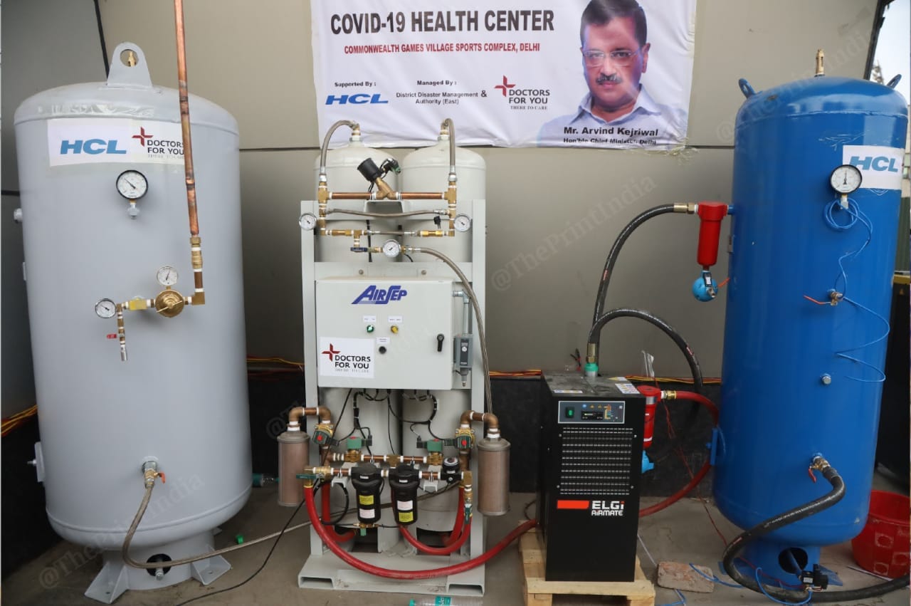 Delhi's Commonwealth Games Village with a capacity of 500 beds now has the national capital's first oxygen plant. | Photo: Manisha Mondal/ThePrint 