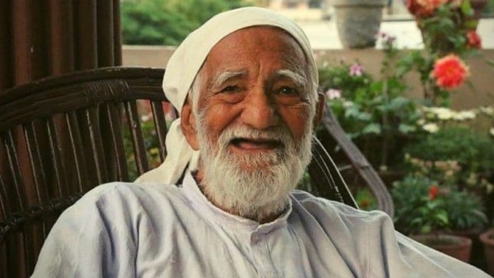 A file photo of environmentalist Sunderlal Bahuguna, who died on 21 May 2021. | Photo: Twitter/@kuljitnagra1
