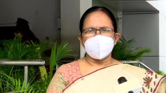 A file photo of CPM leader and ex-Kerala health minister K.K. Shailaja. | Photo: ANI