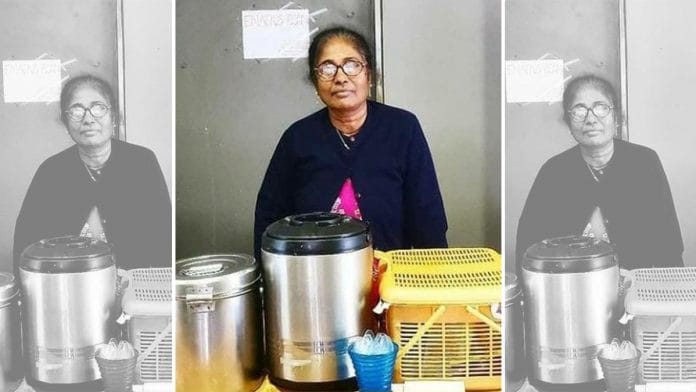 Veni Das, who has started an online food business in Delhi, with the help of LSR students. | Photo courtesy: Instagram/@veni.aunty