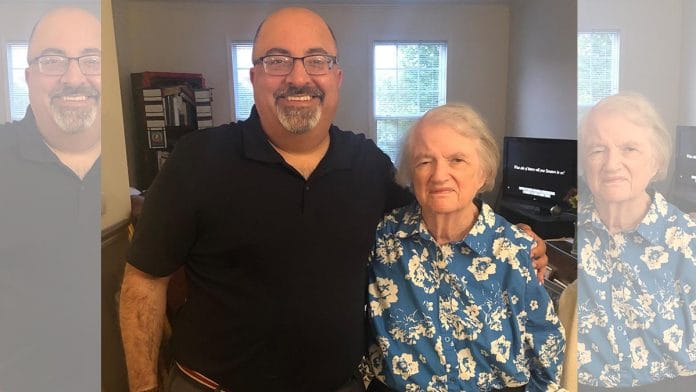 US Chargé d’Affaires in India Atul Keshap with his mother Zoe Calvert | Twitter | @USAmbKeshap