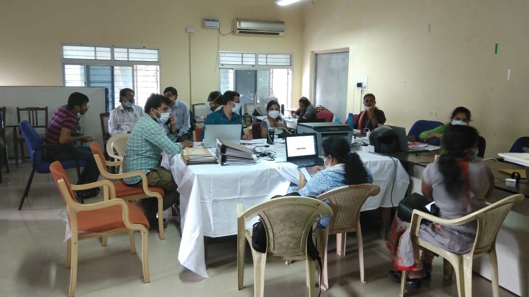 The Covid-19 War Room for vaccination in Mysuru | Photo: Angana Chakrabarti/ThePrint
