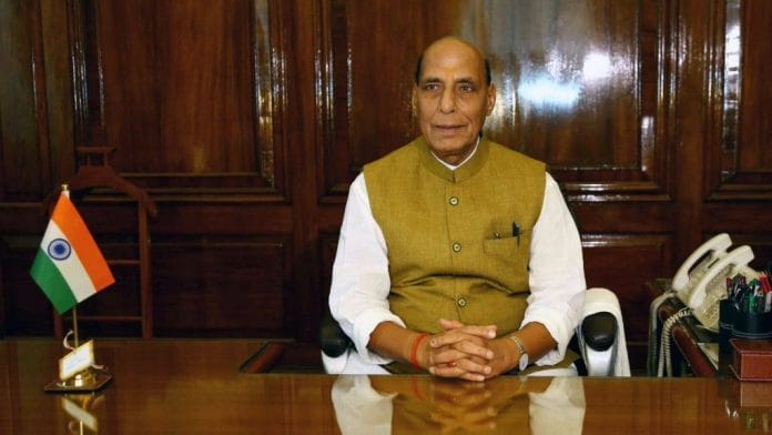 File photo of Defence Minister Rajnath Singh | Photo: @rajnathsingh | Twitter