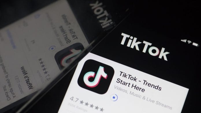 The download page for ByteDance Ltd.'s TikTok app | Brent Lewin | Bloomberg