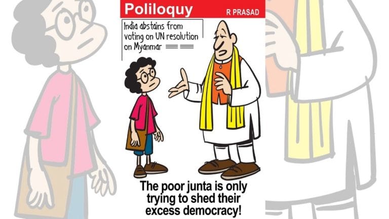 India on Myanmar’s ‘excess democracy’, and Maharashtra Congress’s ‘solo’ plans