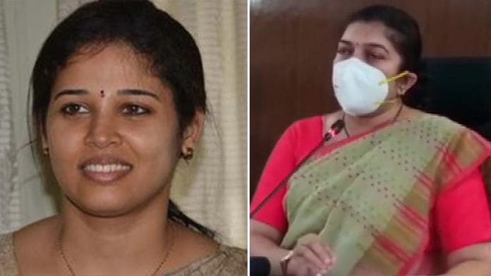 IAS officers Rohini Sindhuri (left) and Shilpa Nag | Photos: indicivil.blogspot.com/ANI