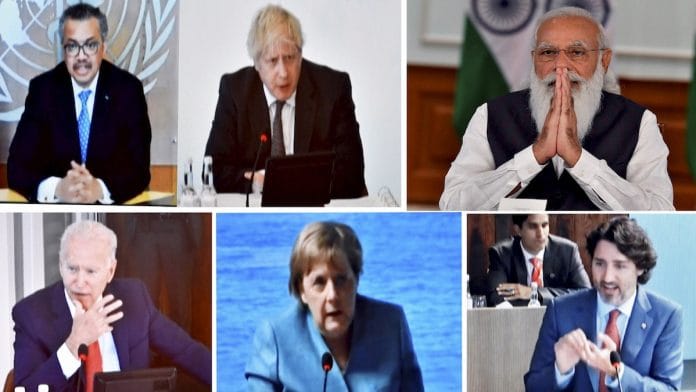 PM Narendra Modi participates in the first Outreach Session of the G7 Summit virtually, in New Delhi |PTI