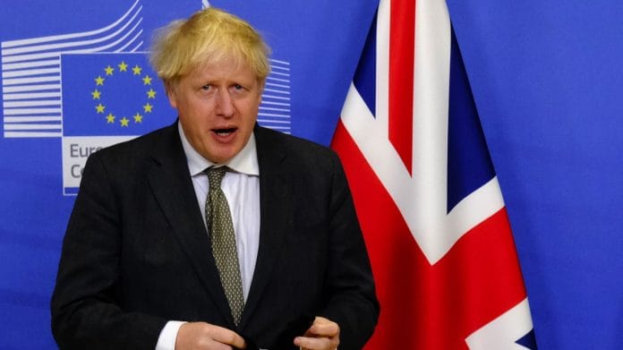 Boris Johnson, UK prime minister, arrives ahead of a dinner meeting at the Berlaymont building in Brussels, Belgium, on 9 December 2020 | Photographer: Alexandros Michailidis/SOOC/Bloomberg