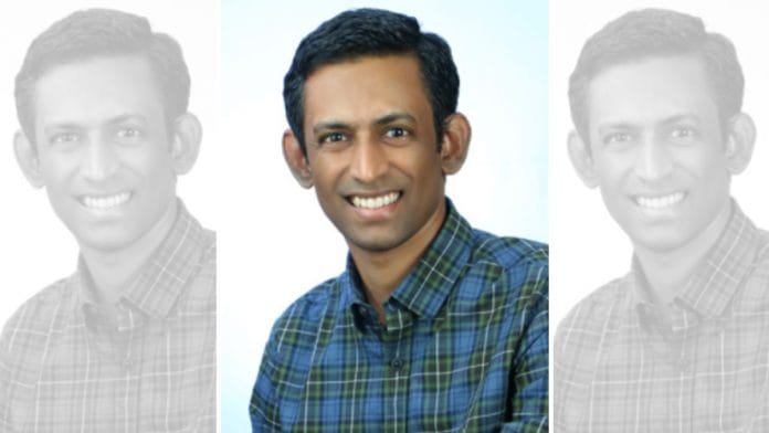 Manoj Gopalkrishnan, a professor at IIT-B, who has development Covid test pooling algorithm, Tapestry. | Photo by special arrangement