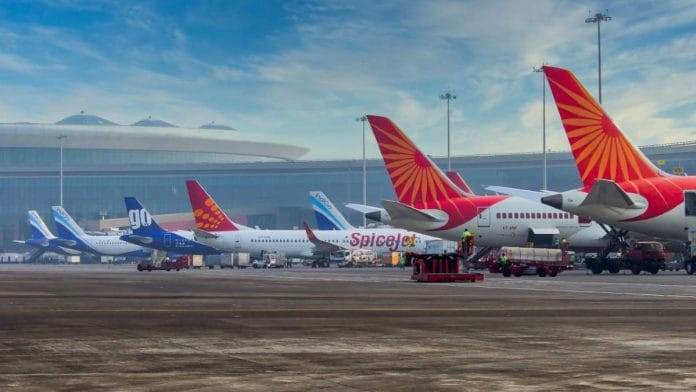Representative Image | Aircrafts at the Chhatrapati Shivaji Maharaj International Airport, Mumbai | Twitter | @CSMIA_Official