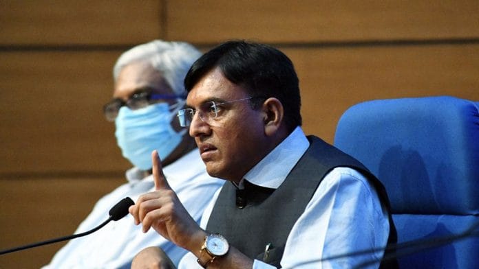 File photo of Union Health Minister Mansukh Mandaviya | ANI photo