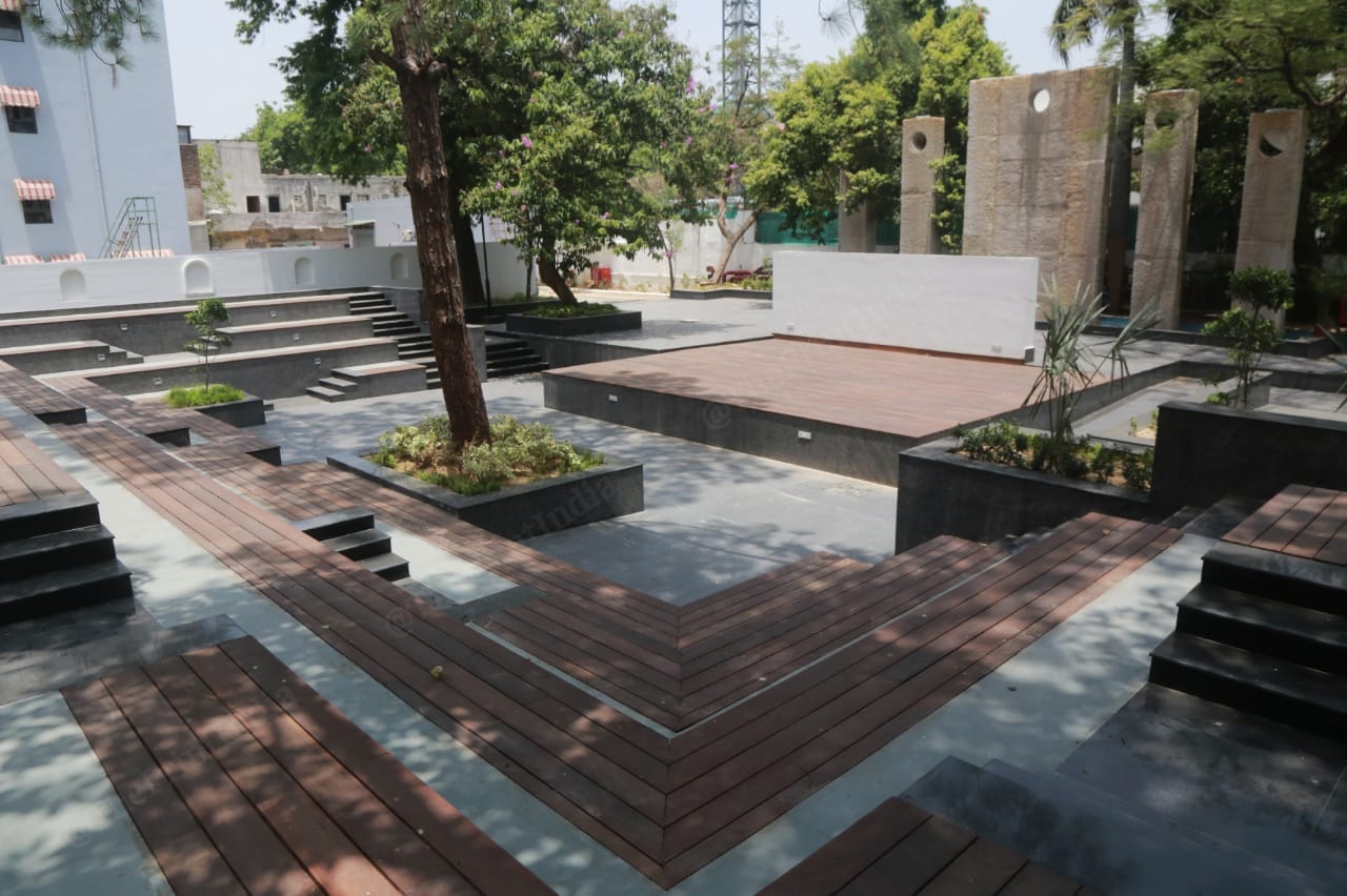 The amphithrestare that has remained untouched at the new Janpath hotel | Photo: Manisha Mondal | ThePrint