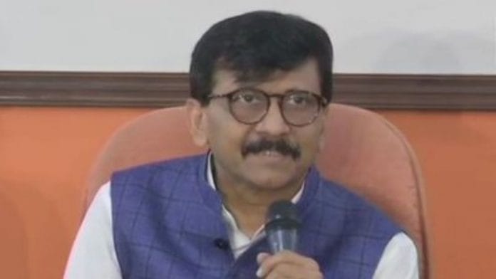 File photo of Sanjay Raut | Twitter @ANI