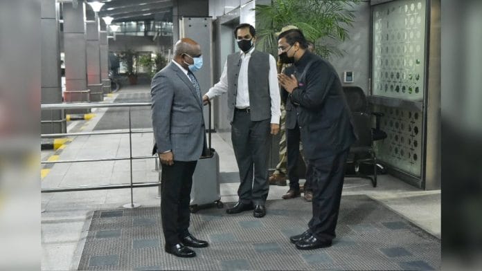 Foreign Minister of Maldives Abdulla Shahid arrived in New Delhi Wednesday, on 21 July 2021 | Twitter/@MEAIndia