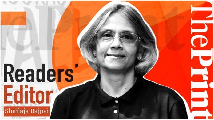 Shailaja Bajpai is ThePrint's Readers' Editor