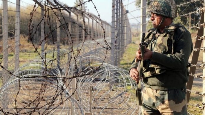 A BSF jawan stands guard at border | Representational image | ANI