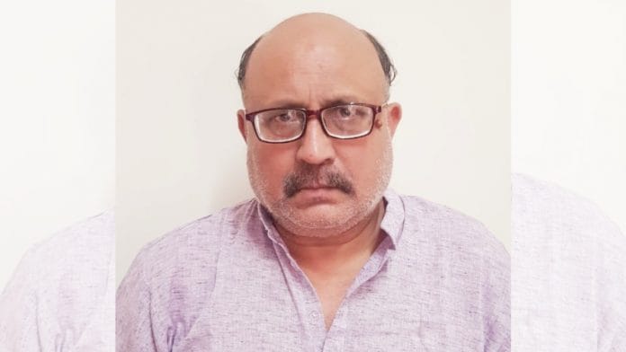 File photo of freelance journalist Rajiv Sharma| Twitter @ANI