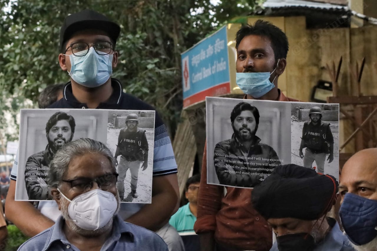 Along with journalists, students also joined the meet | Manisha Mondal | ThePrint