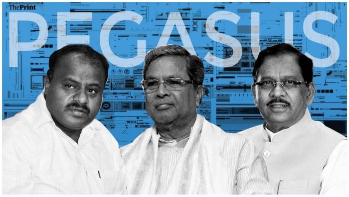 (From left) H.D. Kumaraswamy, Siddaramaiah and G. Parameshwara | ThePrint