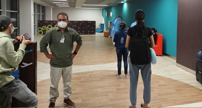 Indians at Serbia airport