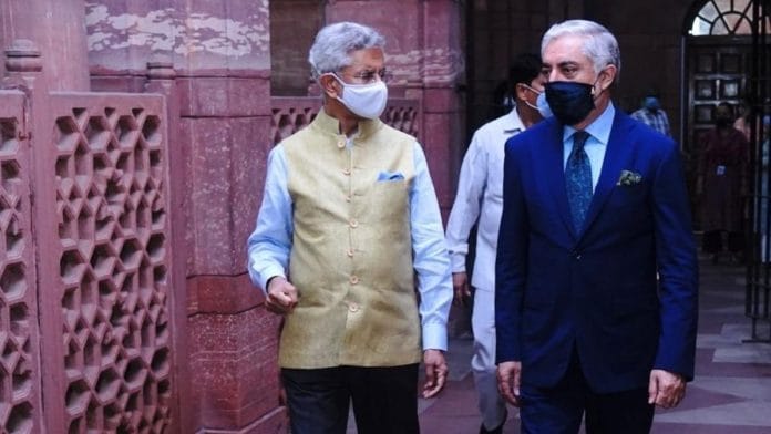 External Affairs Minister S. Jaishankar and Afghanistan reconciliation leader Abdullah Abdullah in New Delhi on 23 July. | Photo: Twitter/@DrJaishankar