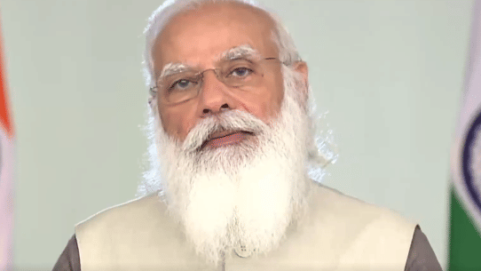 PM Narendra Modi addressing the CoWin global conference on 5 July 2021