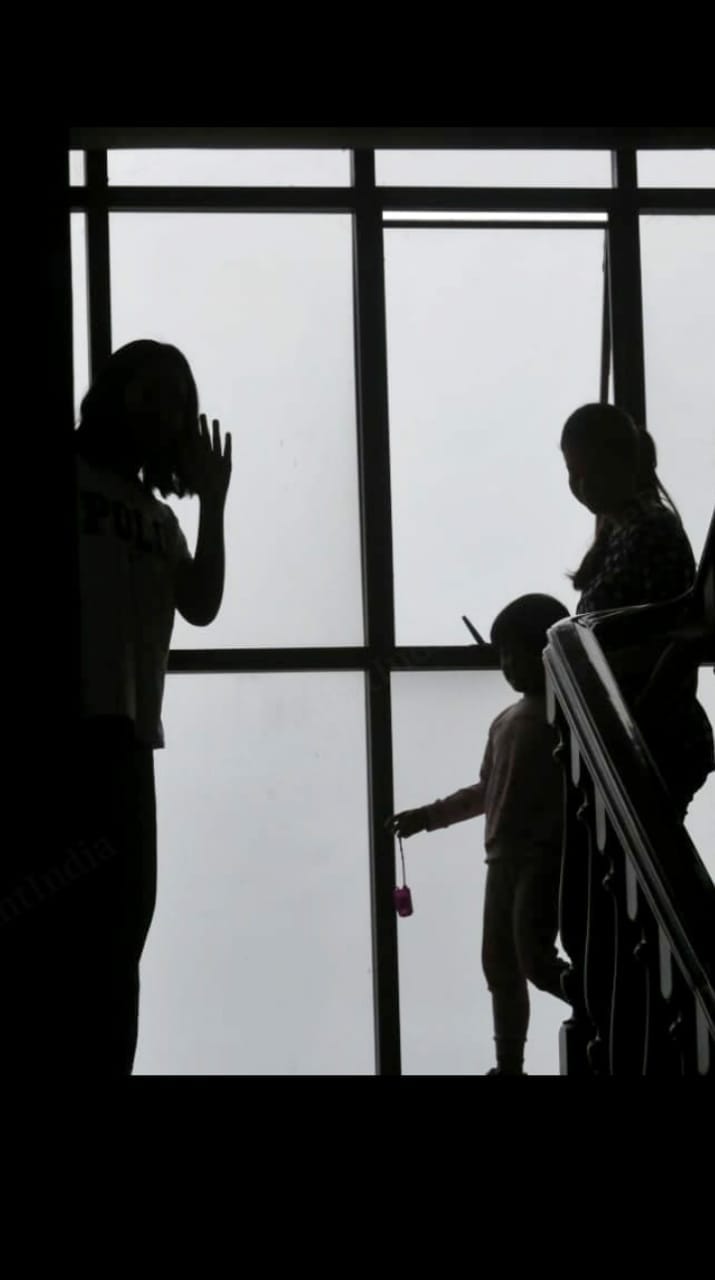 Children's of the Sangma family leaving for the school | Photo: Praveen Jain | ThePrint