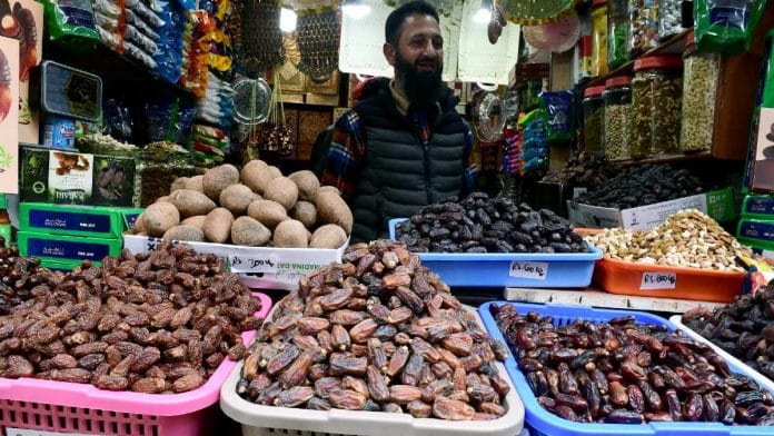 A dry-fruit vendor in Srinagar | Representational image | ANI