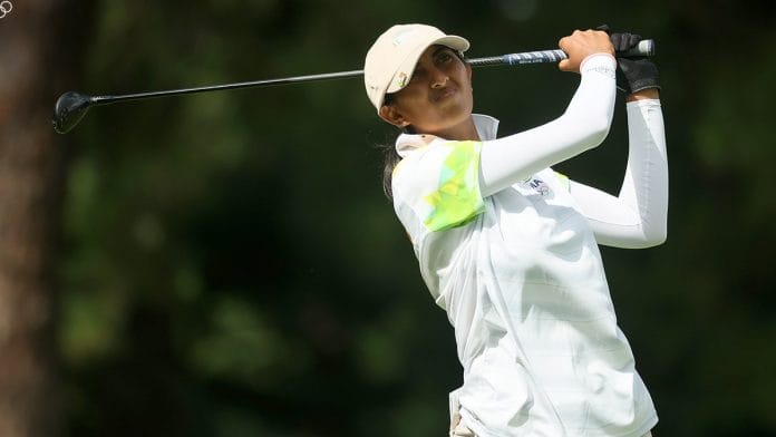 India's golfer Aditi Ashok in Tokyo | Twitter/@Tokyo2020hi
