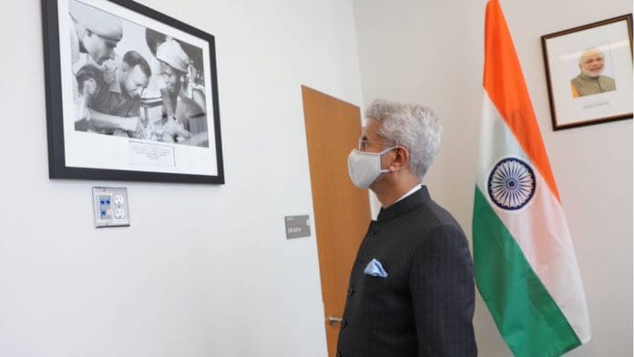 External Affairs Minister S Jaishankar at the UN Security Council President’s office on 18 August 2021 | Twitter /@DrSJaishankar