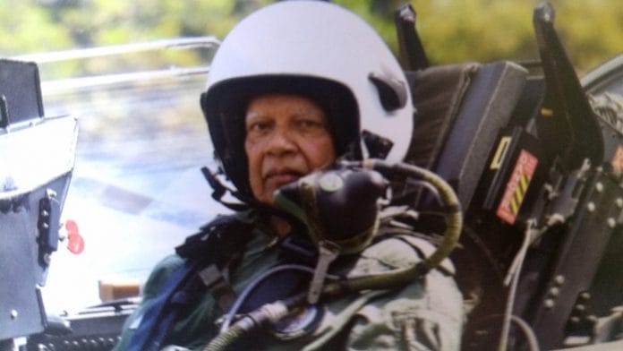 Air Marshal Philip Rajkumar (Retd) in the Tejas cockpit on 28 February 2020 | By special arrangement