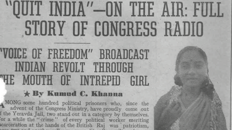 How secret Congress Radio played ‘Vande Mataram’ with police at door in 1942