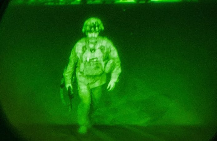 The last US soldier to leave Afghanistan, Maj. Gen. Chris Donahue