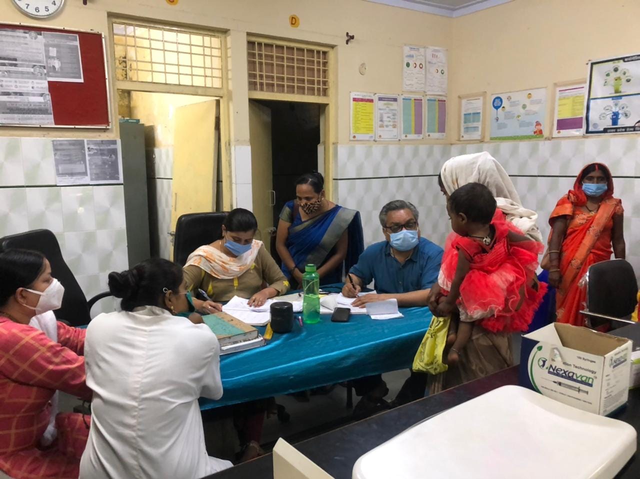 A paediatrician examines children at the Chitrakoot NRC | Jyoti Yadav | ThePrint